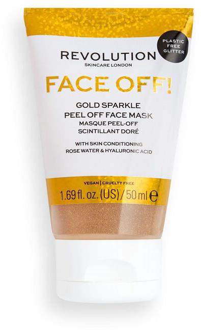 Revolution Skincare Gold Glitter Face Off Mask 