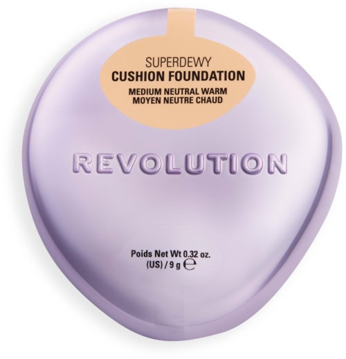 Revolution Beauty London Superdewy Cushion Foundation Medium Neutral Warm