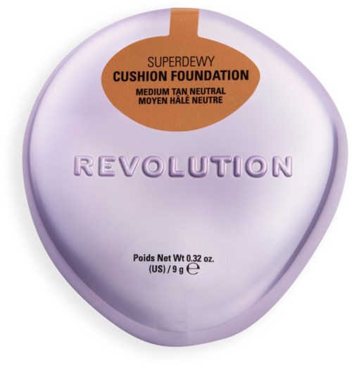 Revolution Beauty London Superdewy Cushion Foundation Medium Tan Neutral