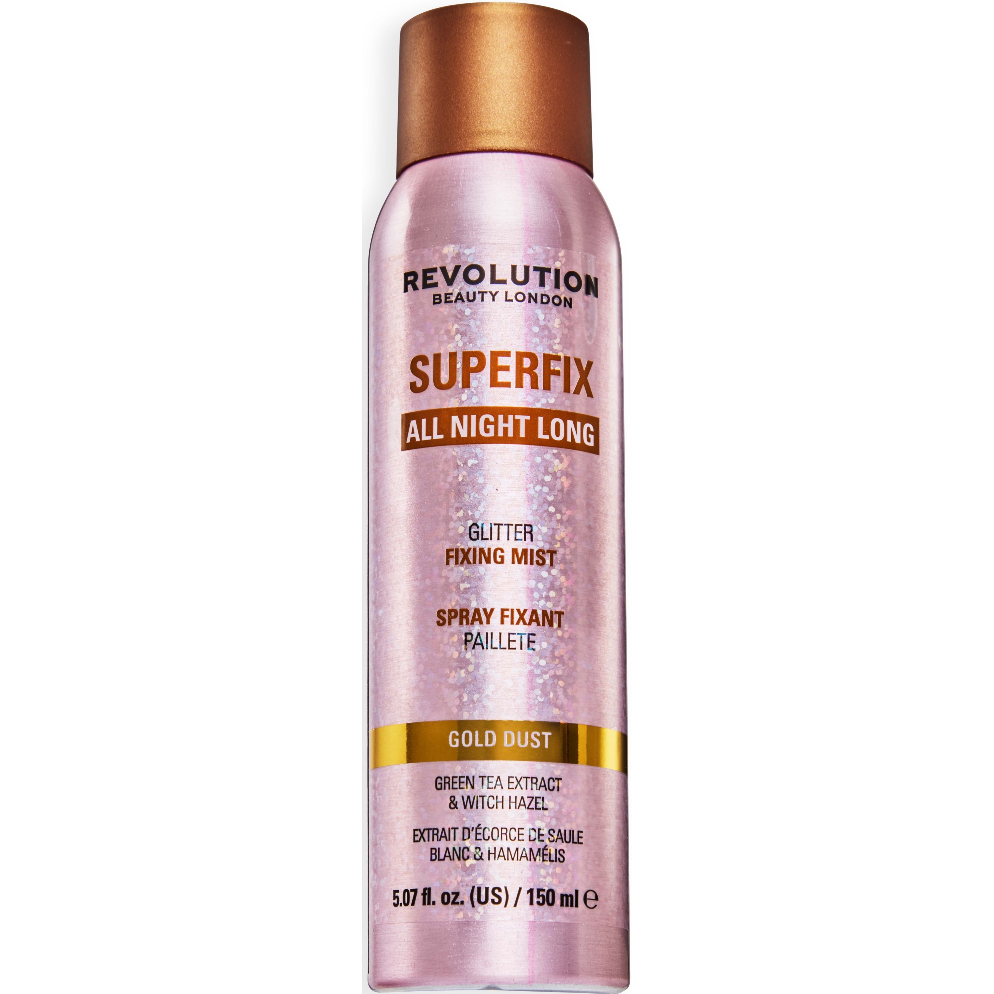 Revolution Beauty London Superfix All Night Long Gold Dust 150 ml