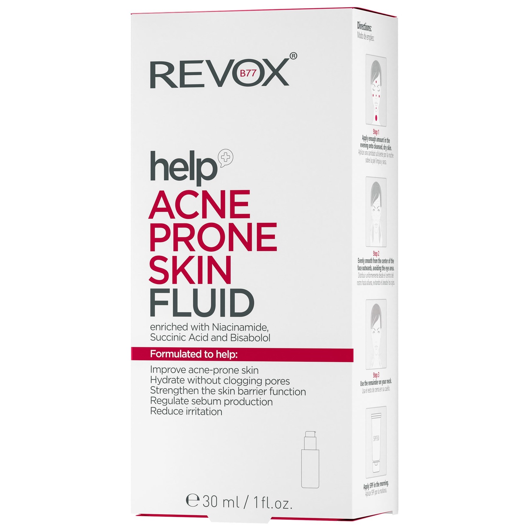 Revox B77 Help Acne Prone Skin Fluid 30 ml (obrázok 4)