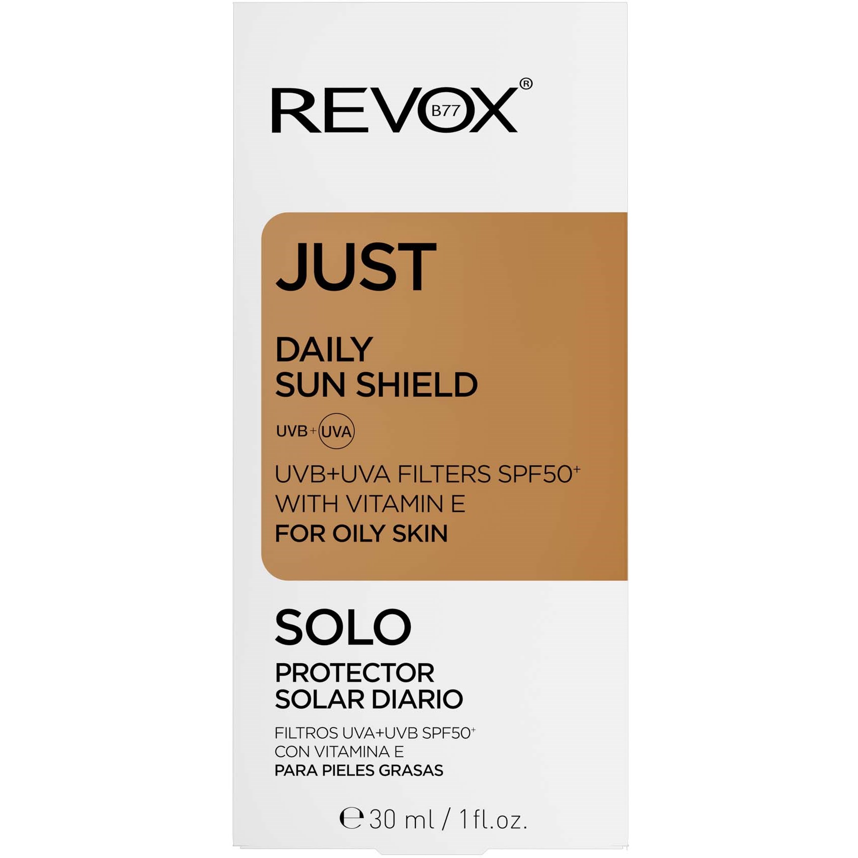 Revox B77 JUST Daily Sun Shield SPF50 For Oily Skin 30 ml (obrázok 3)