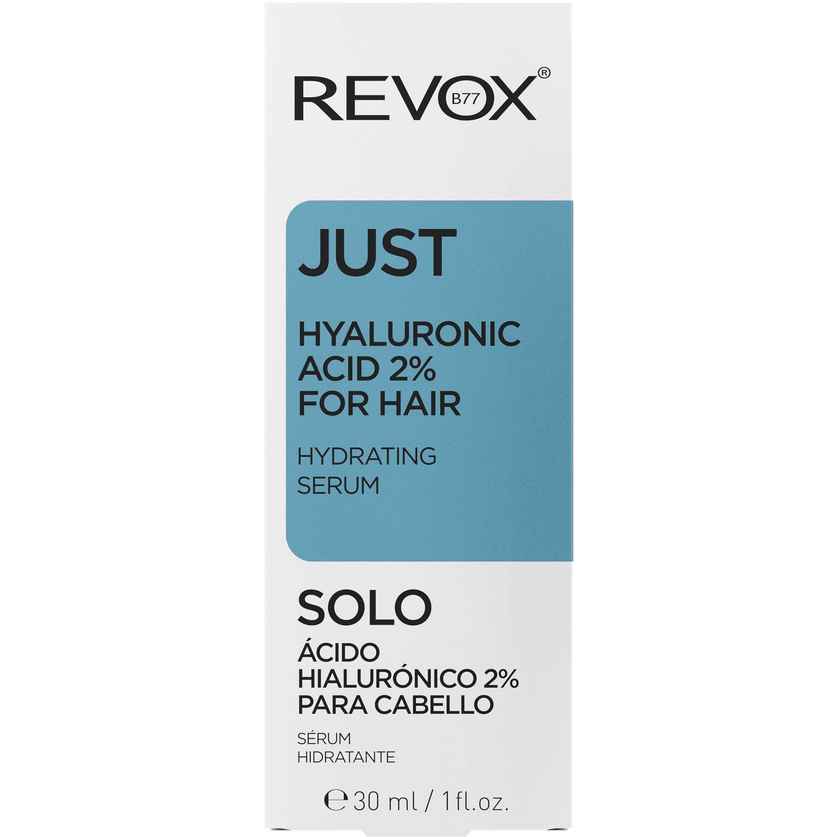 Revox B77 JUST Hyaluronic 2% Acid For Hair 30 ml (obrázok 3)