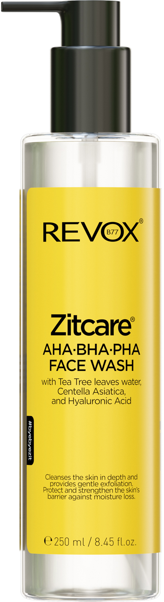 Gel limpiador facial para piel grasa o con acné ZITCARE AHA · BHA · PHA  Face Wash de REVOX B77 ZITCARE