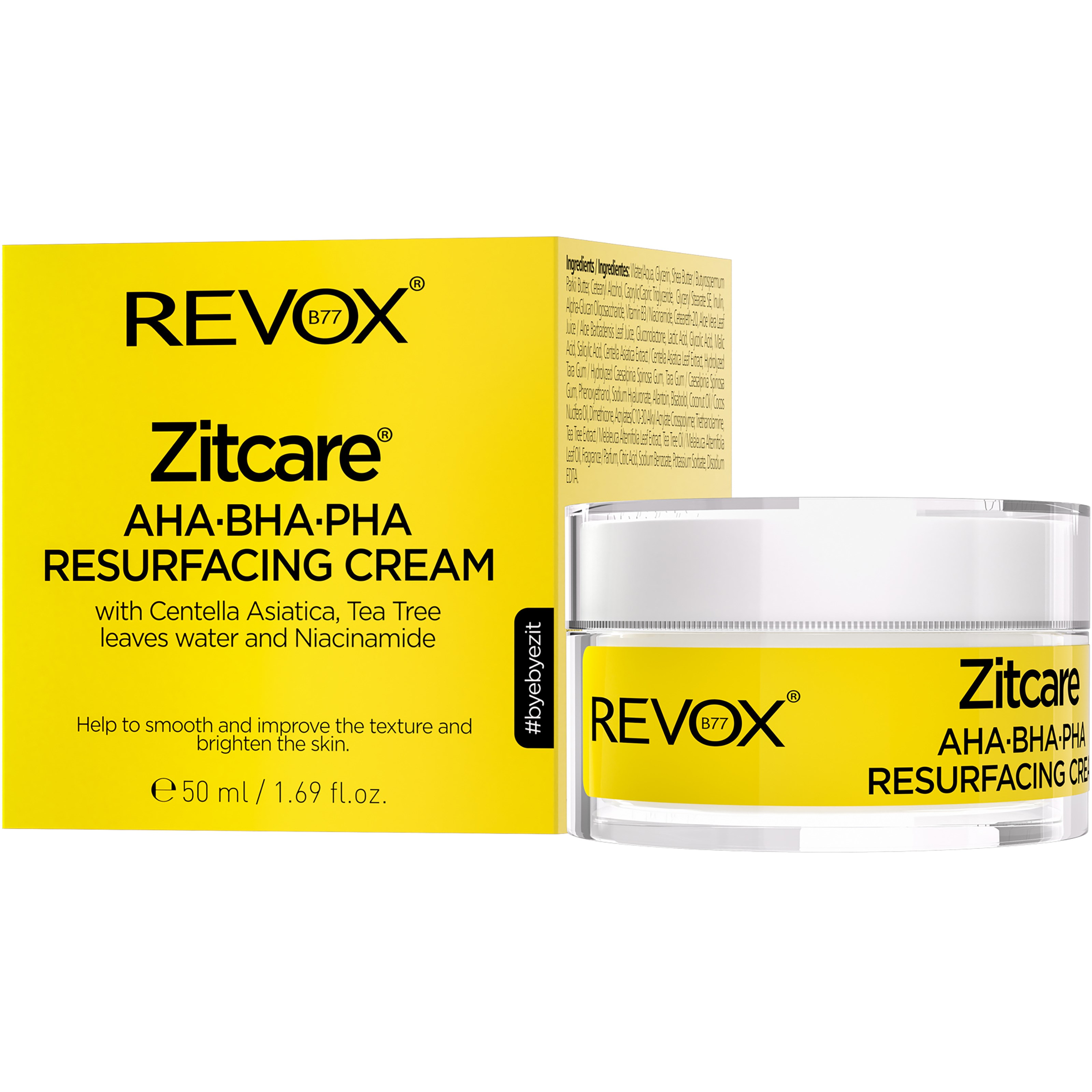 Revox Zitcare® AHA.BHA.PHA. Resurfacing Cream 50 ml billede
