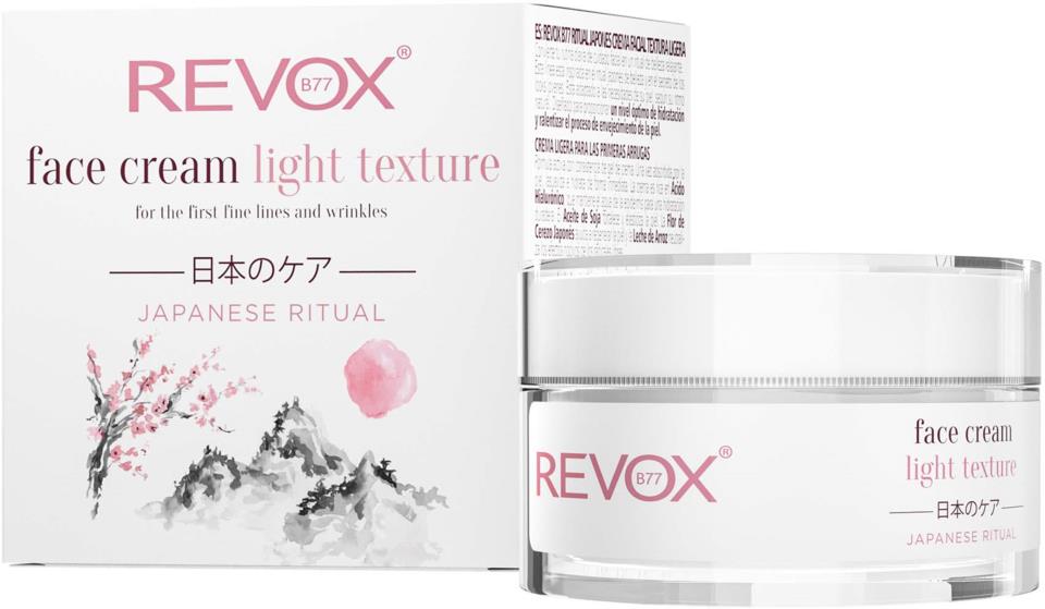 Revuele Revox B77 Japanese Ritual Face Cream Light Texture 50Ml