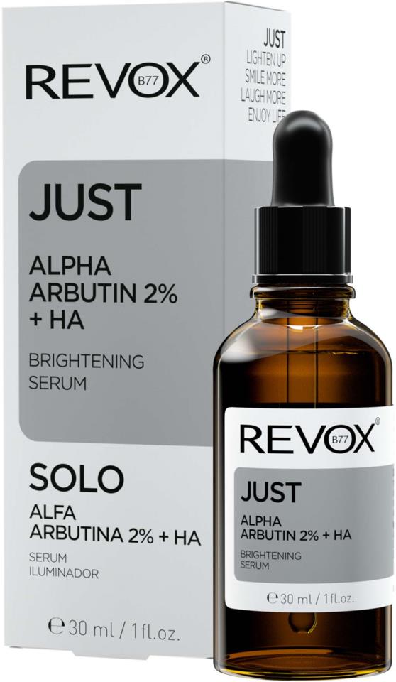Revuele Revox B77 Just Alpha Arbutin 2% + Ha Brightening Serum, 30Ml