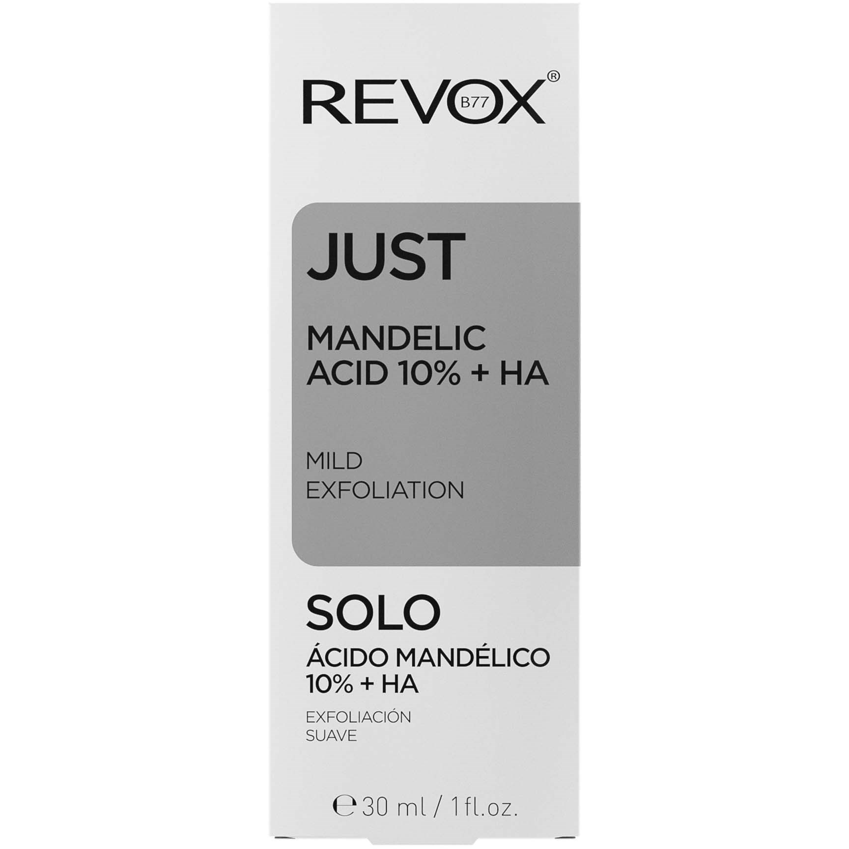 Revox B77 JUST Mandelic Acid 10% + HA Mild Exfoliating 30 ml (obrázok 3)