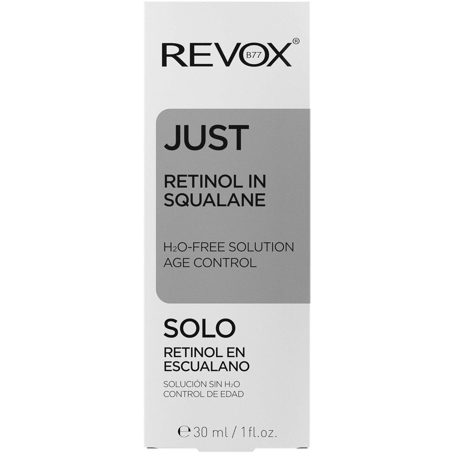 Revox B77 JUST Retinol In Squalane H20-Free Solution 30 ml (obrázok 3)