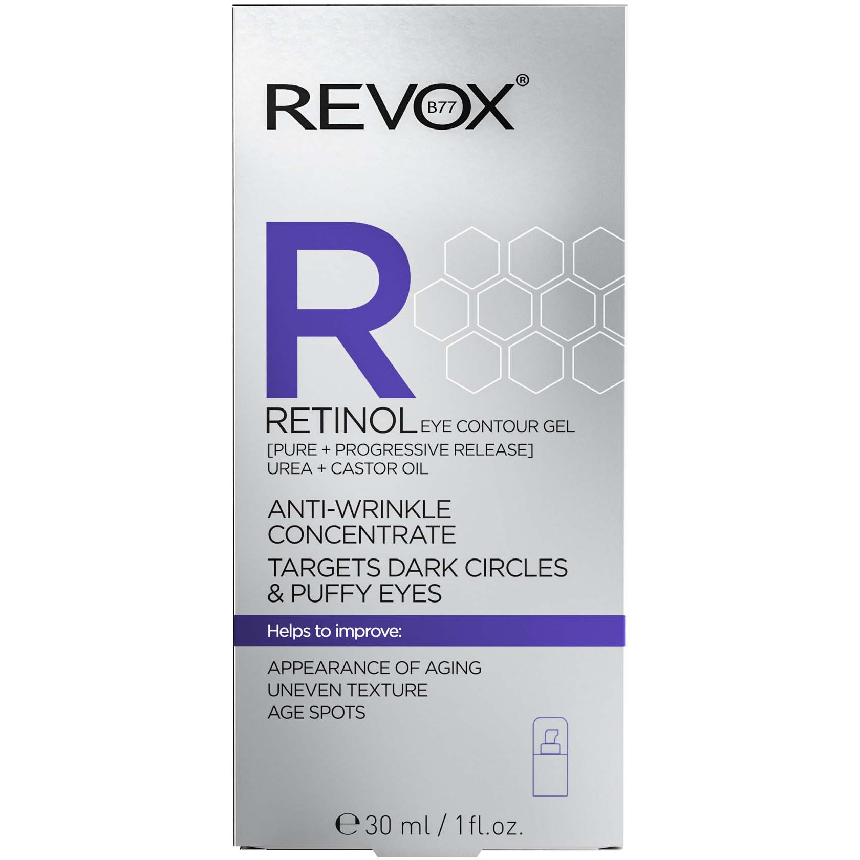 Revox B77 JUST Retinol Eye Gel Anti-Wrinkle Concentrate 30 ml (obrázok 3)