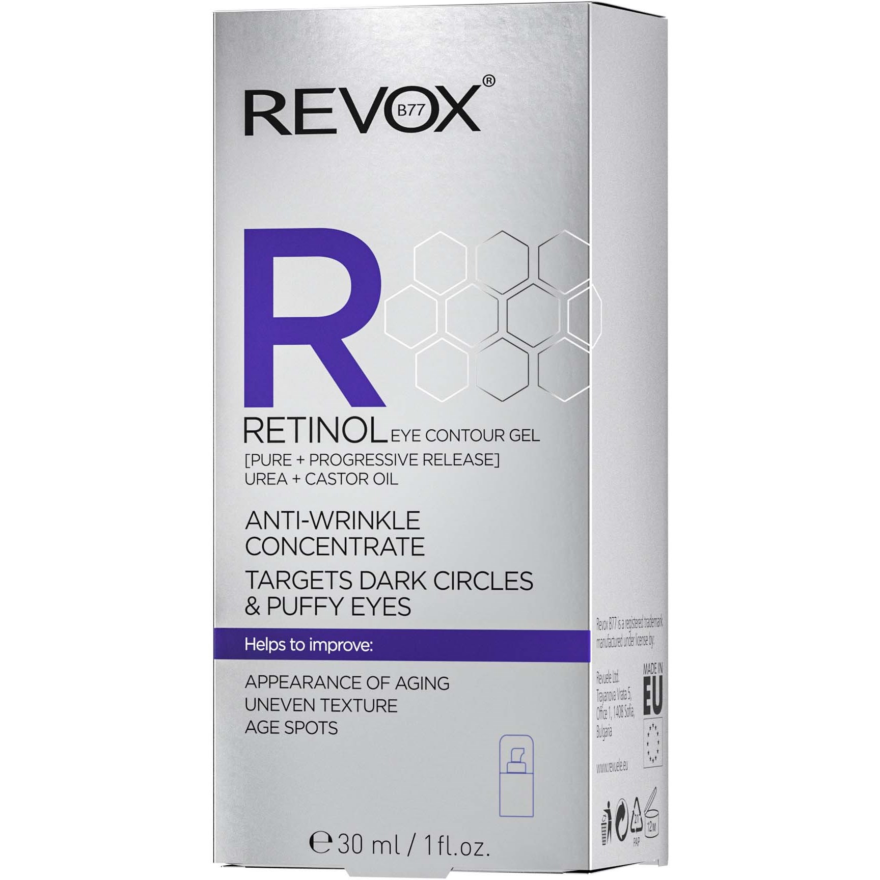 Revox B77 JUST Retinol Eye Gel Anti-Wrinkle Concentrate 30 ml (obrázok 4)