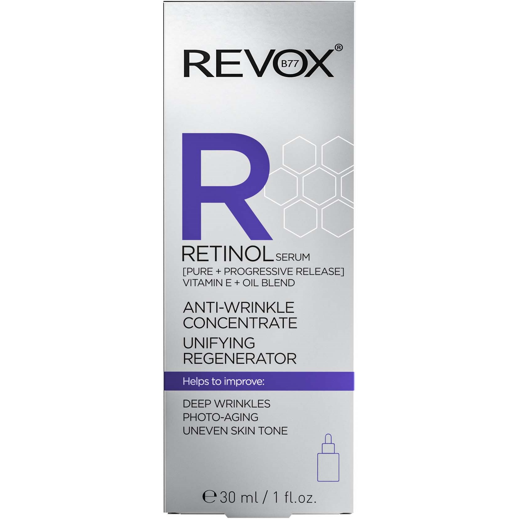 Revox B77 JUST Retinol Serum 0,3% Unifying Regenerator 30 ml (obrázok 3)