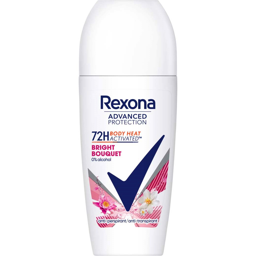 Läs mer om Rexona 72h Advanced Protection Bright Bouquet roll-on 50 ml