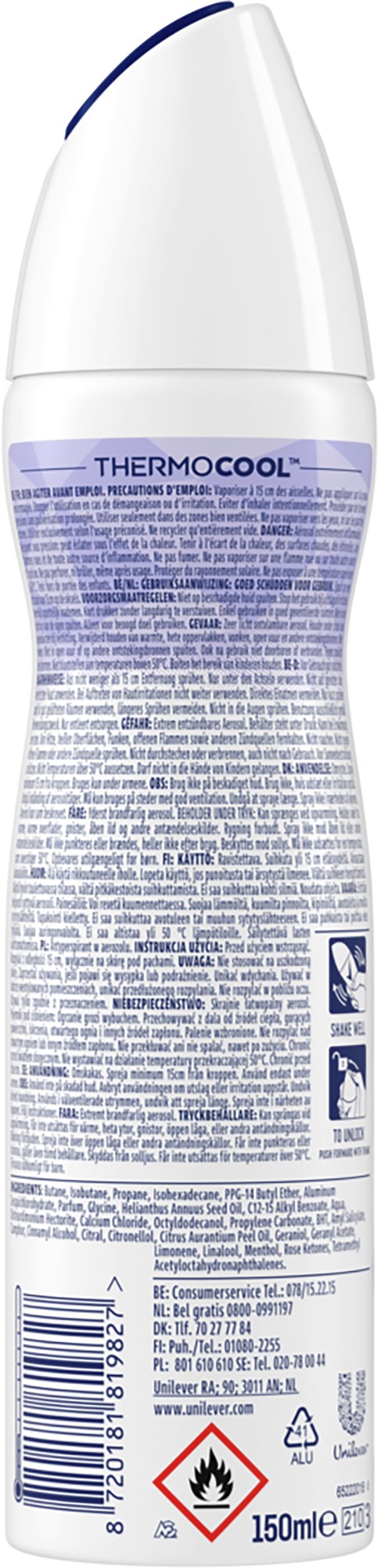 Rexona 72h Advanced Protection Frozen Açaí & Jasmine Spray 150 ml