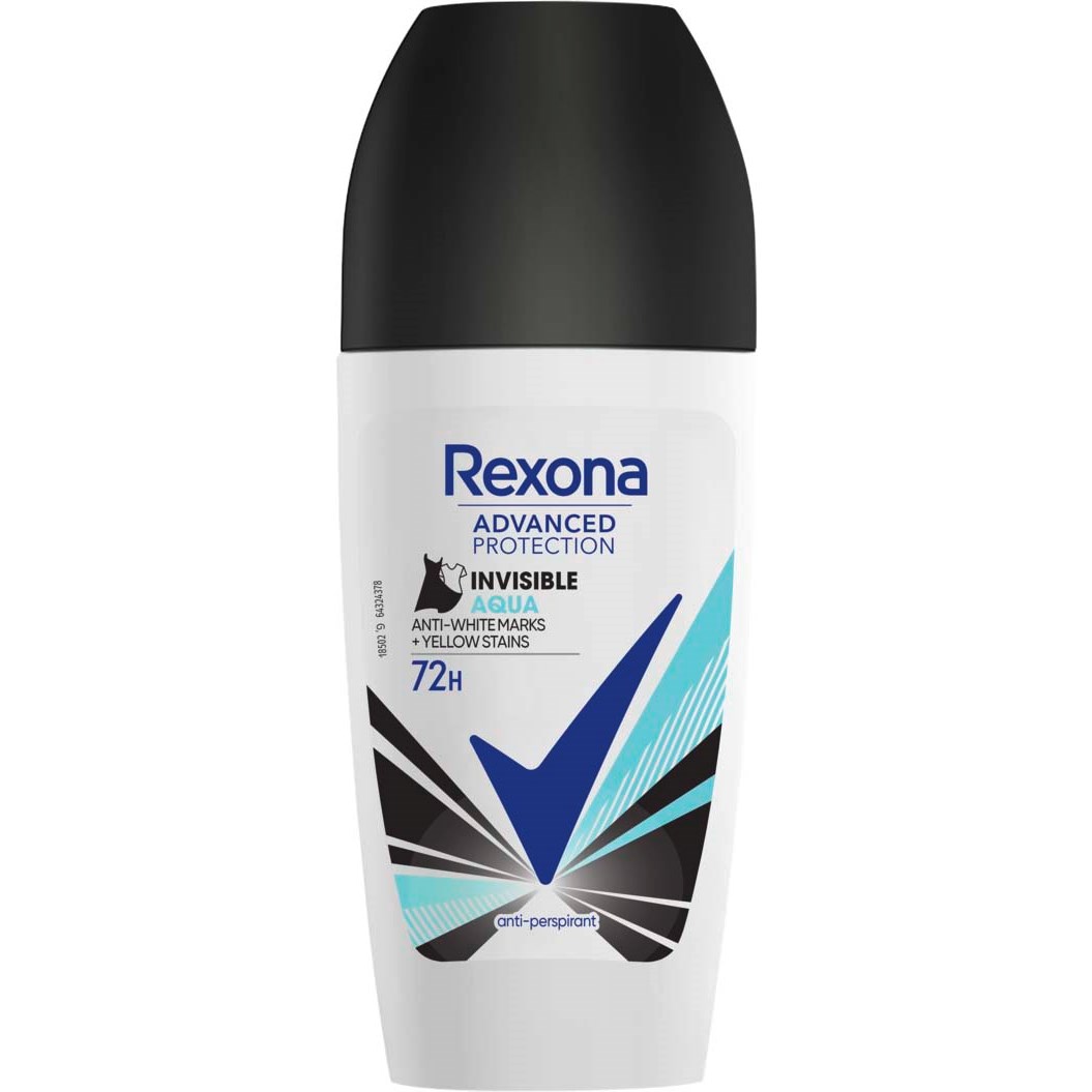 Läs mer om Rexona 72h Advanced Protection Invisible Aqua roll-on 50 ml