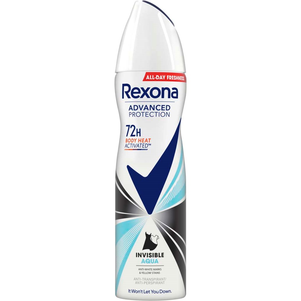 Läs mer om Rexona 72h Advanced Protection Invisible Aqua spray 150 ml