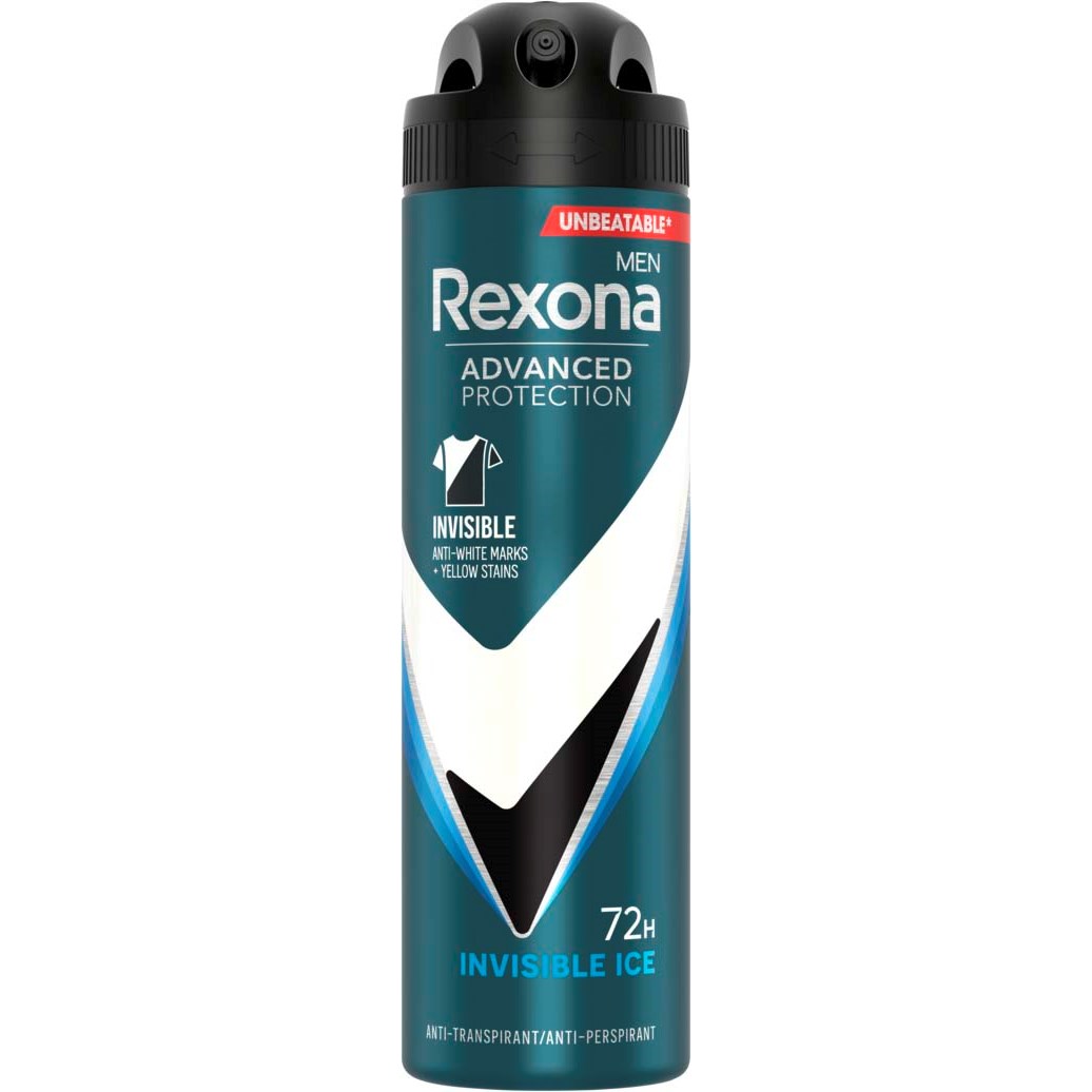Läs mer om Rexona Men 72h Advanced Protection Invisible Ice spray 150 ml