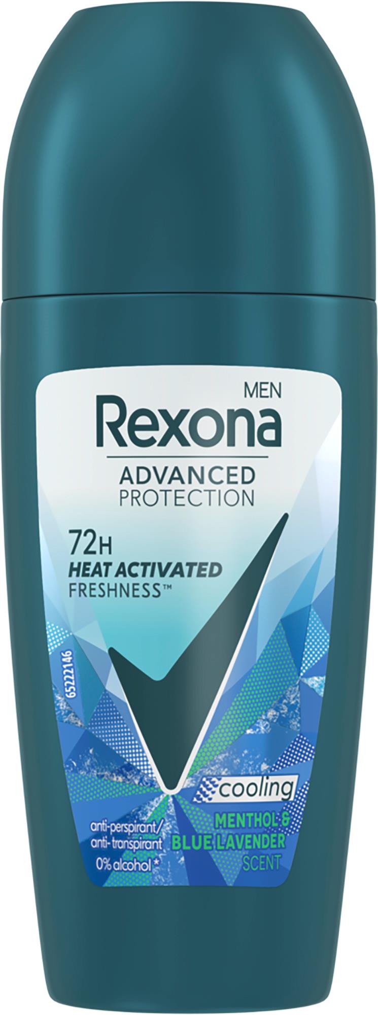 Rexona Men 72h Advanced Protection Menthol & Blue Lavender Roll-on 50 ...