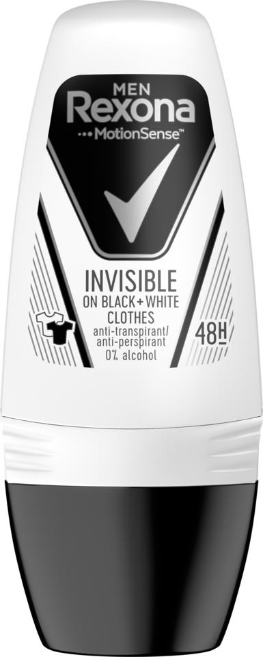 Rexona Men Invisible On Black & White Clothes Roll-On