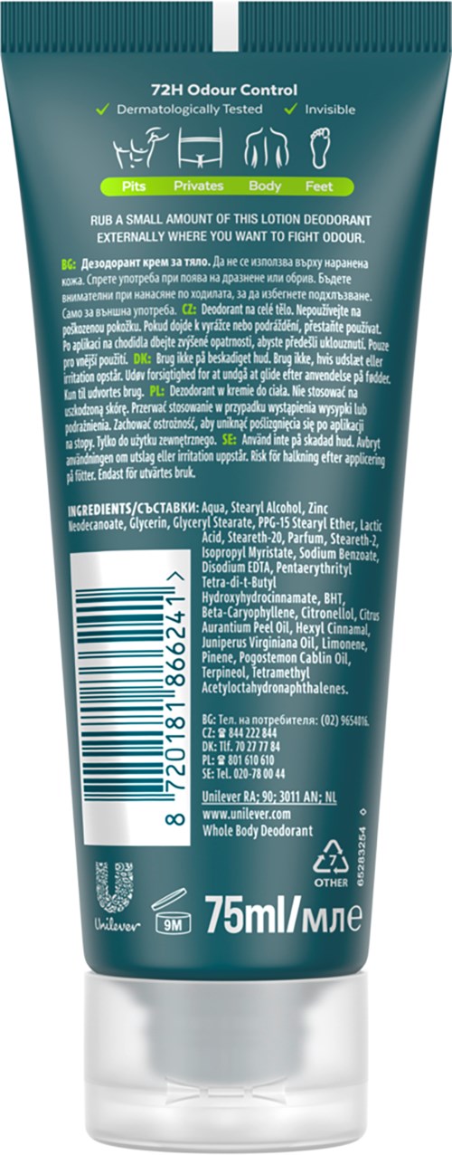 Rexona Men Whole Body Deo Active Fresh Cream 75 ml