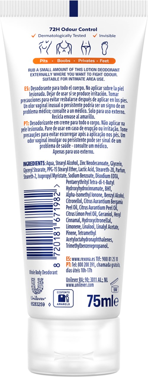 Rexona Whole Body Deo Fresh Citrus Cream 75 ml