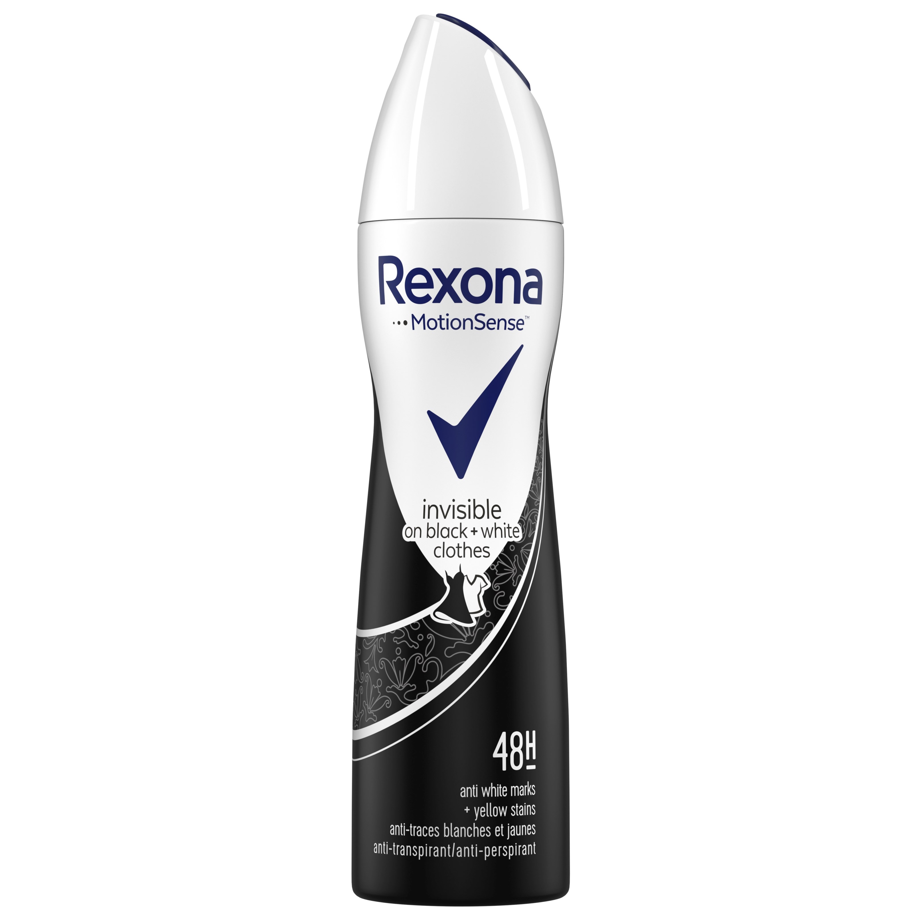 Läs mer om Rexona Women Invisible On Black&White Clothes Spray 150 ml