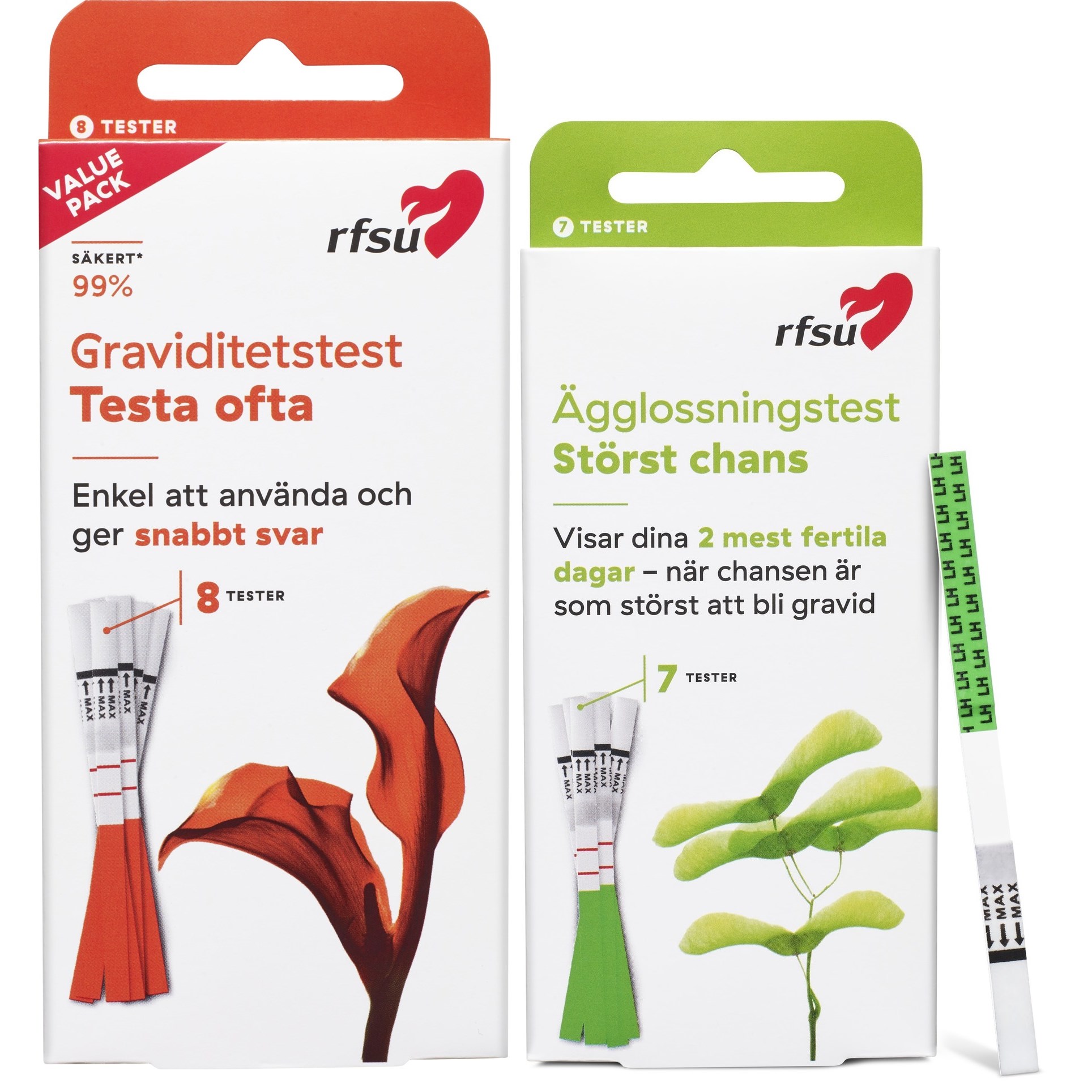 RFSU Graviditetstest + Ägglossningstest RFSU Graviditetstest + Ägglossningstest