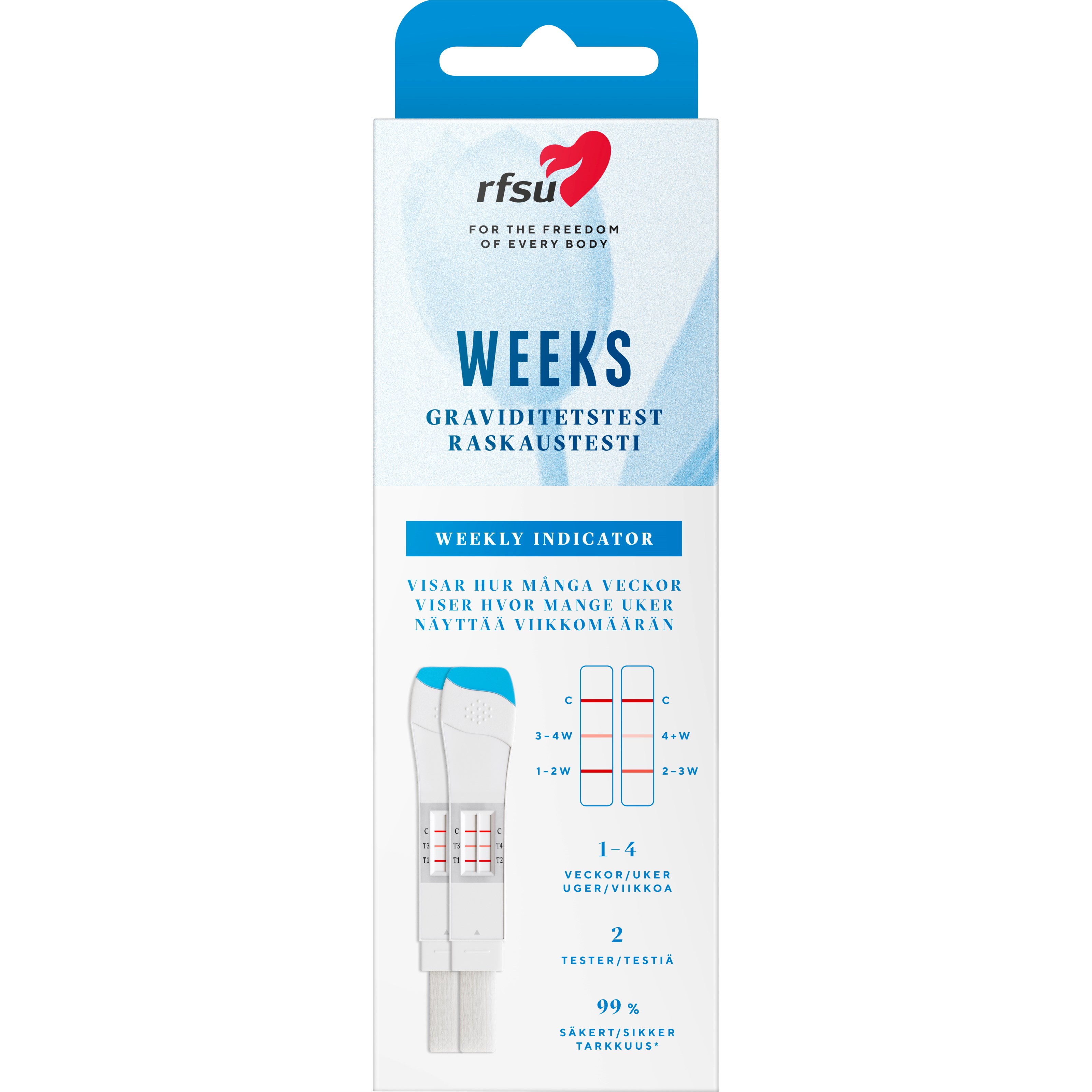 RFSU Graviditetstest Weeks  2 stk