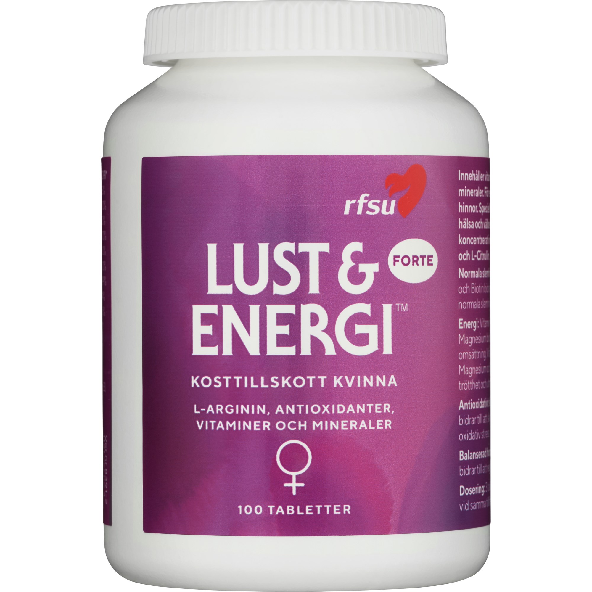 RFSU Lyst & Energi Kvinne
