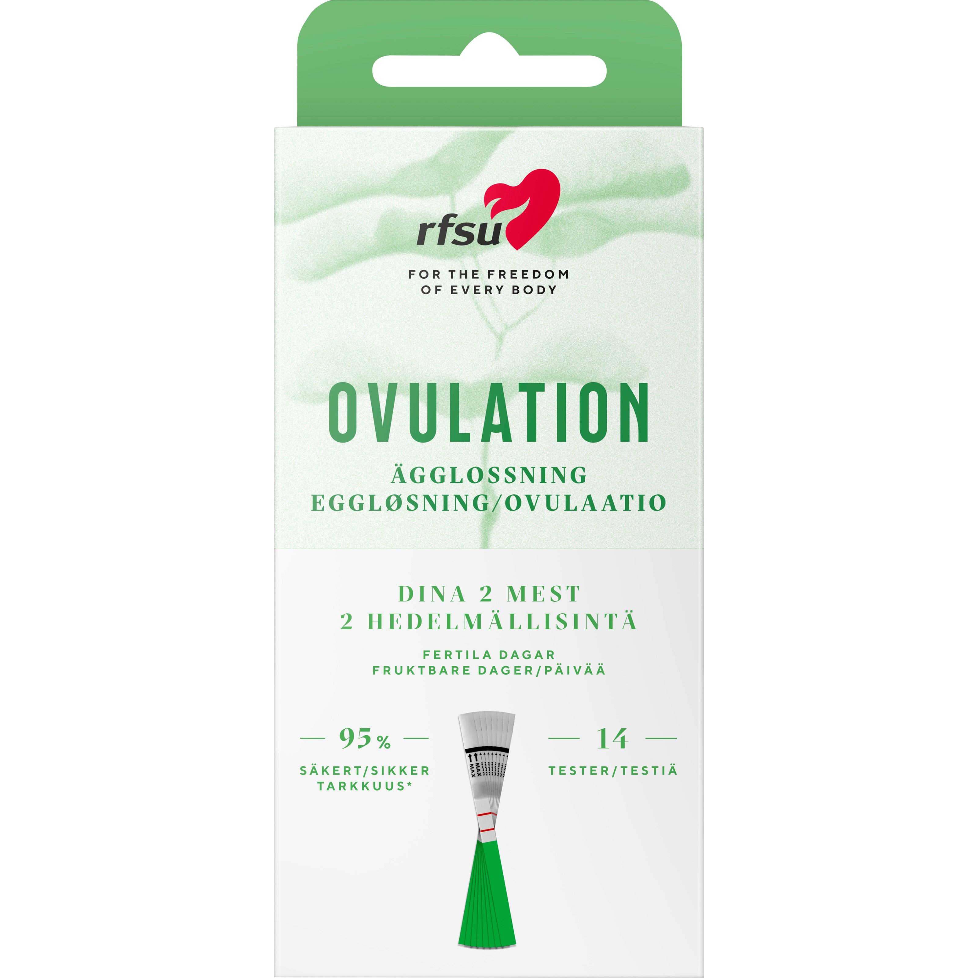 RFSU Ovulation Test  Ägglossning  14 stk