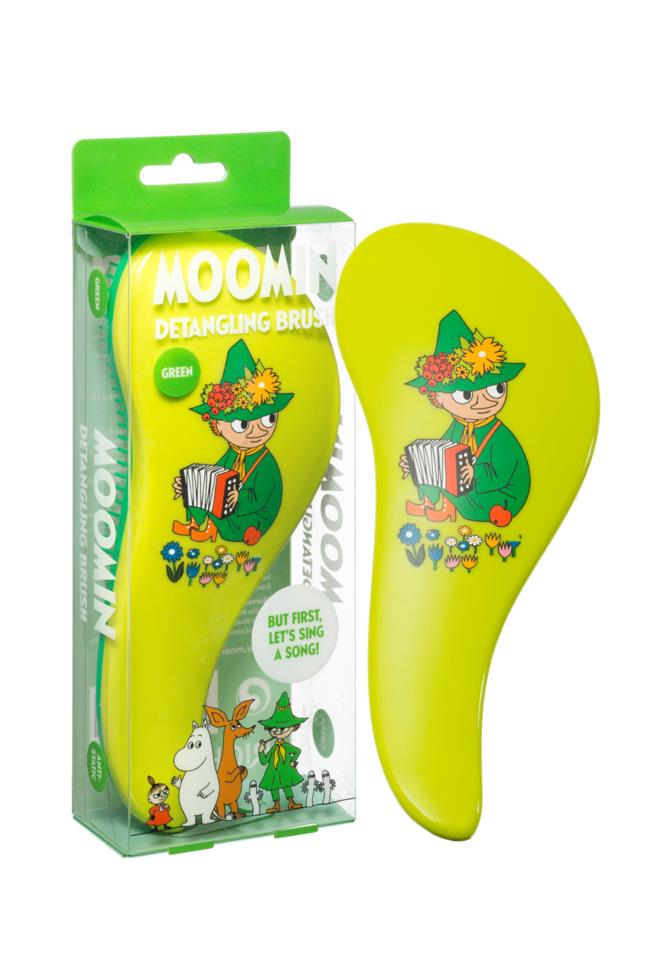 RICH Moomin Detangling Brush Green