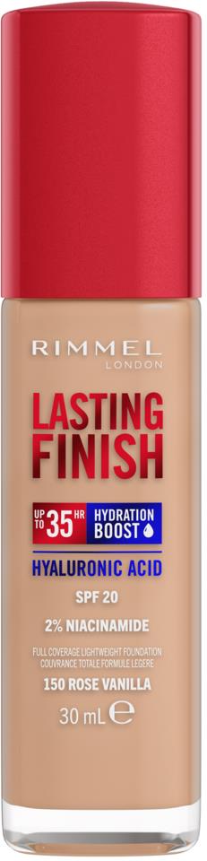 Rimmel Clean Lasting Finish Foundation 150 Rose Vanilla 30 ml