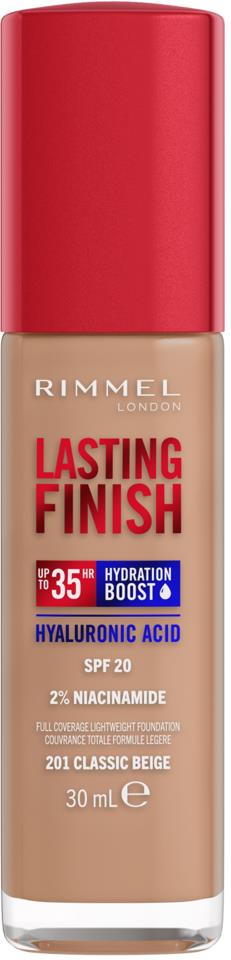 Rimmel Clean Lasting Finish Foundation 201 Classic Beige 30 ml