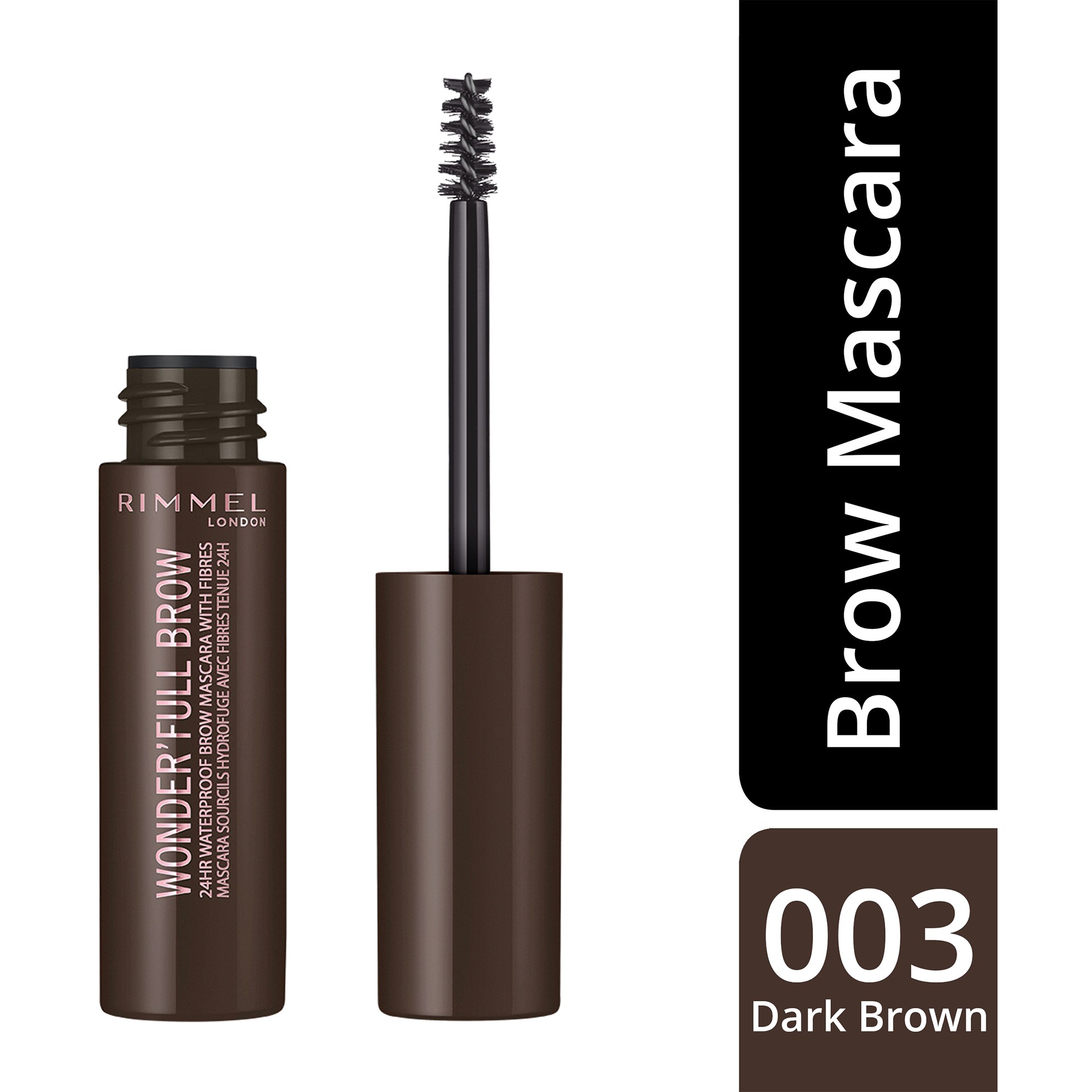 Alternativ bild 1 för Rimmel Wonderfull Brow 003 Dark