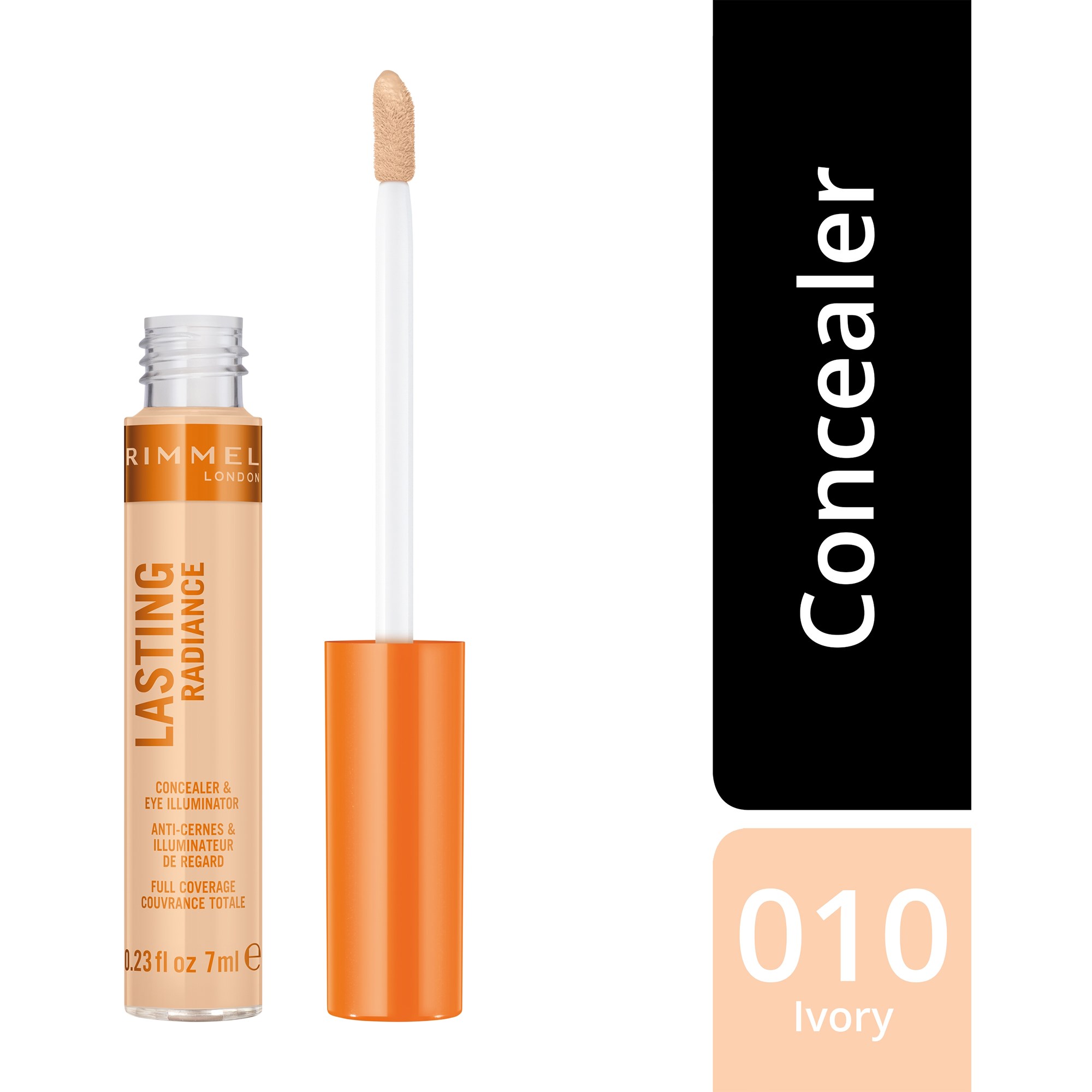 Alternativ bild 1 för Rimmel Lasting Radiance Concealer &amp  Eye Illuminator 010 Ivory 7ml