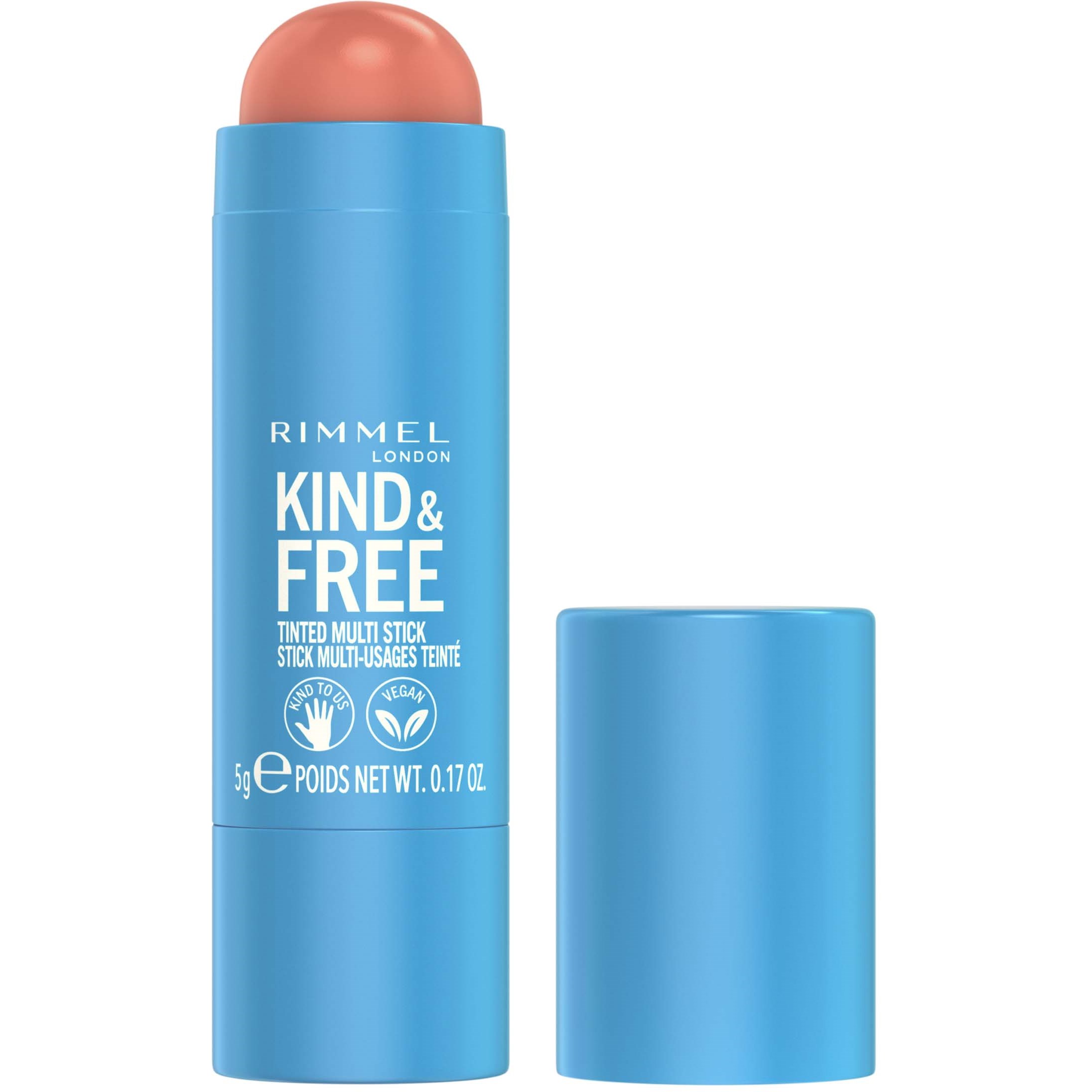 Läs mer om Rimmel Kind & Free Tinted Multi Stick 002 Peachy Cheeks