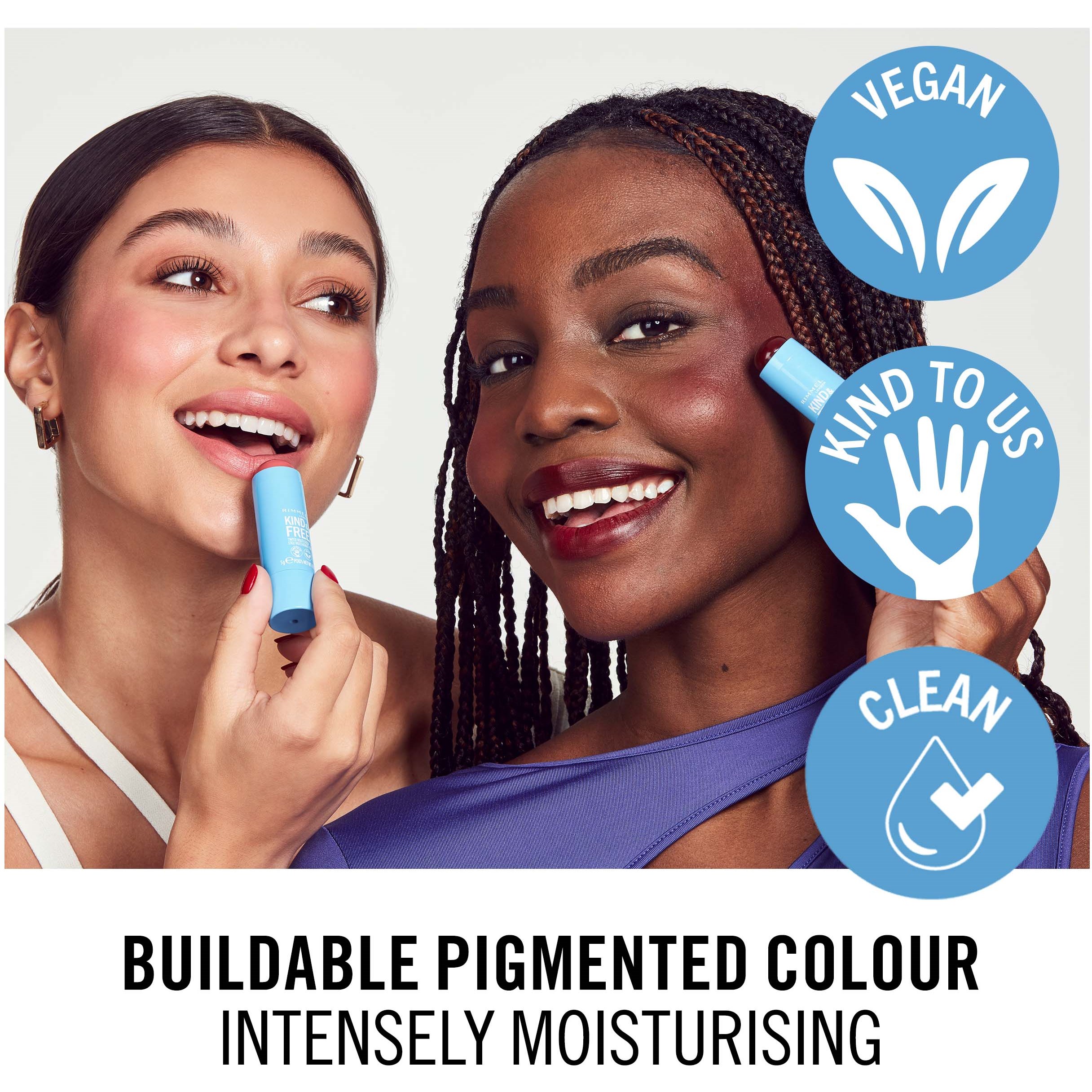 Alternativ bild 1 för Rimmel Kind & Free Tinted Multi Stick 003 Pink Heat