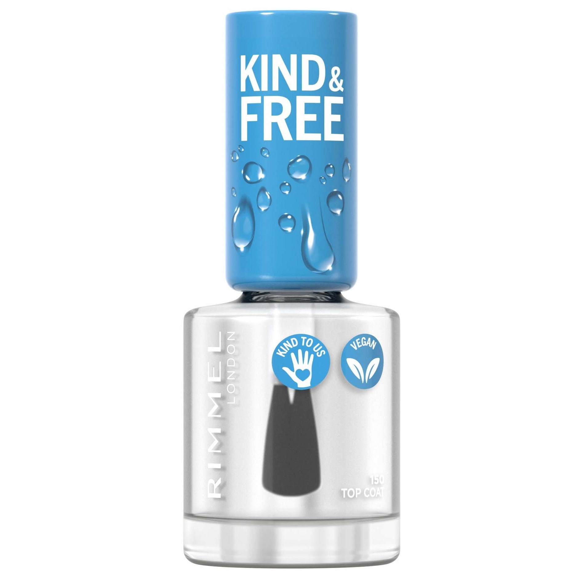 Фото - Лак для нігтів Rimmel Kind & Free Clean Nail 150 Clear Top Coat 