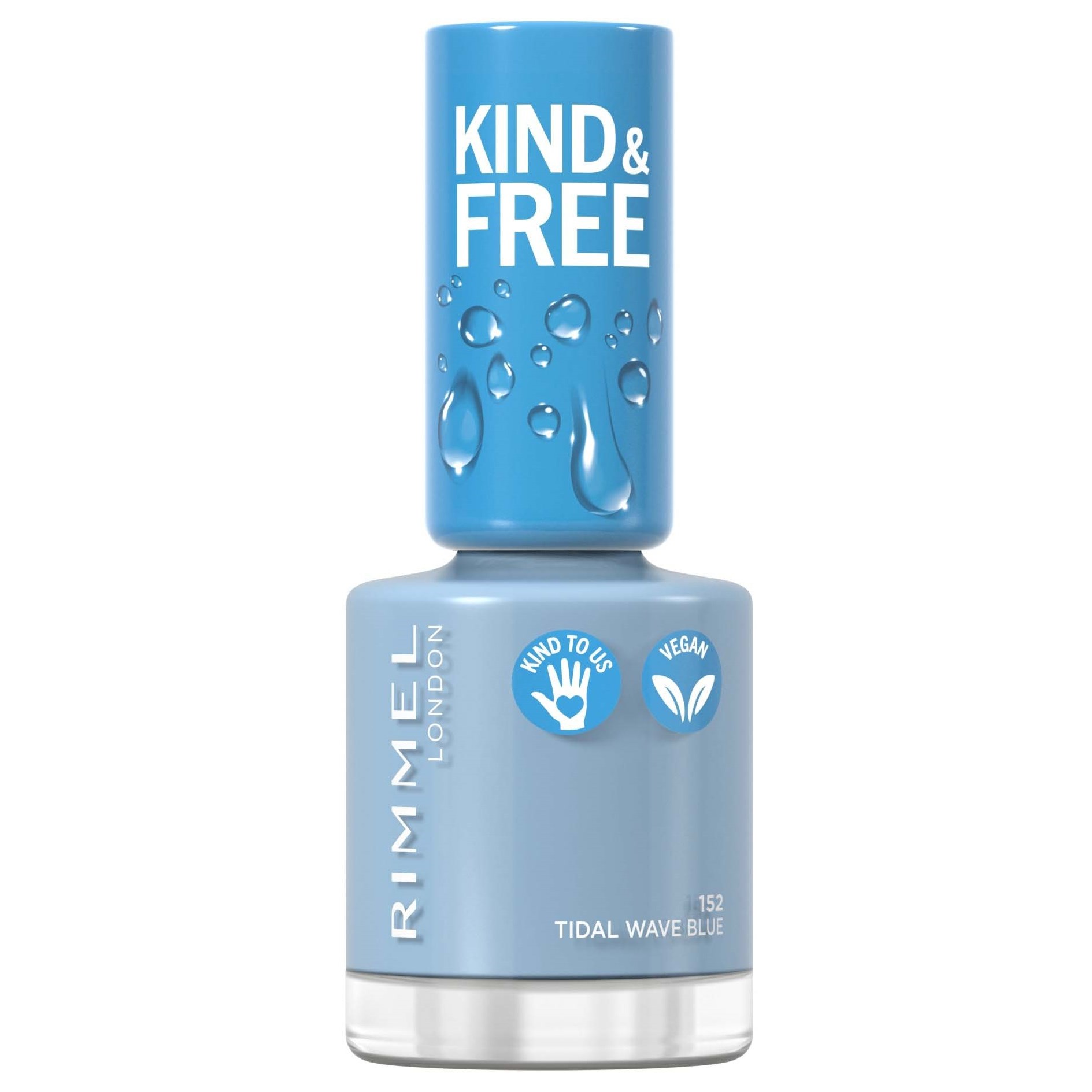 Фото - Лак для нігтів Rimmel Kind & Free Clean Nail 152 Tidal Wave Blue 