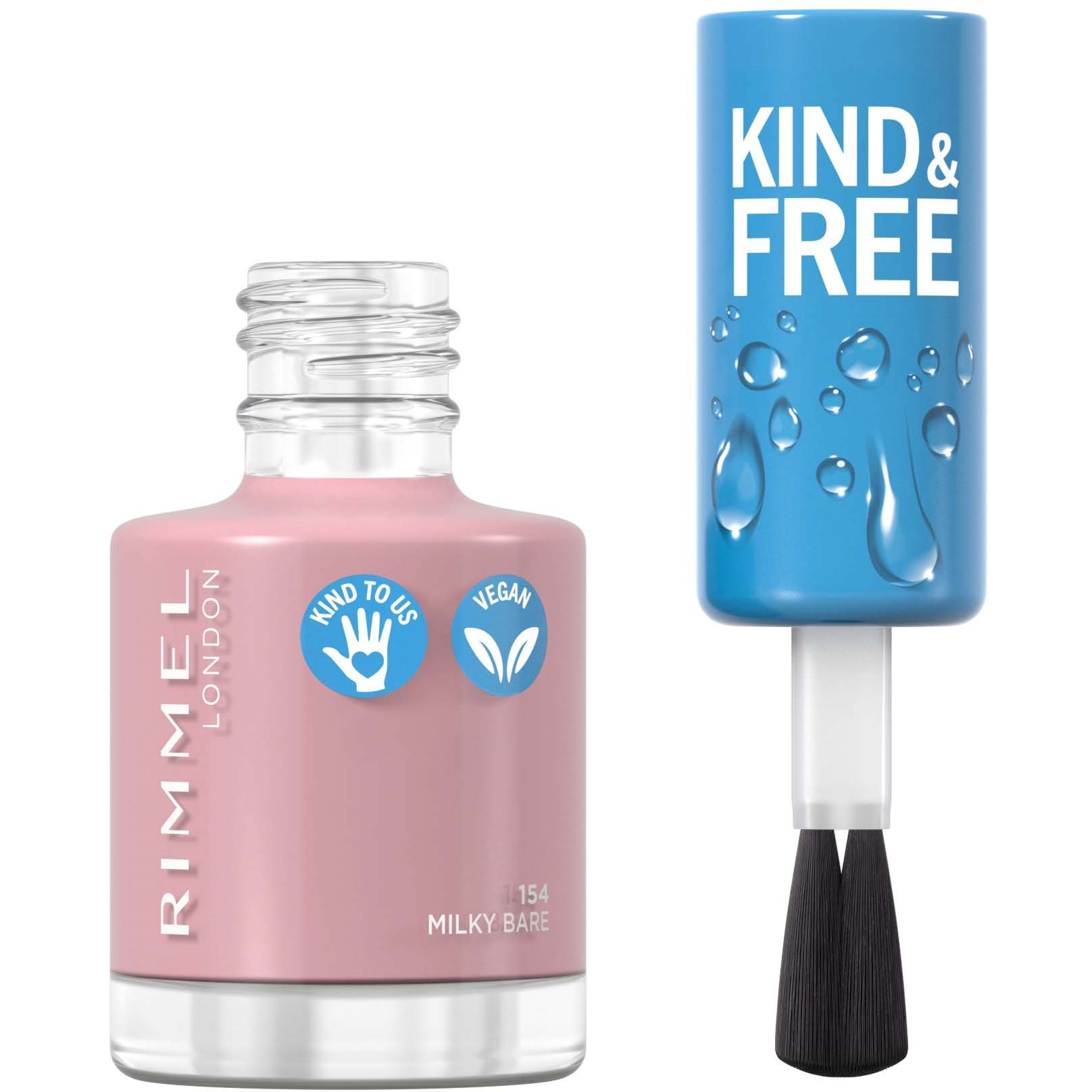 Alternativ bild 1 för Rimmel Kind & Free Clean Nail 154 Milky Bare
