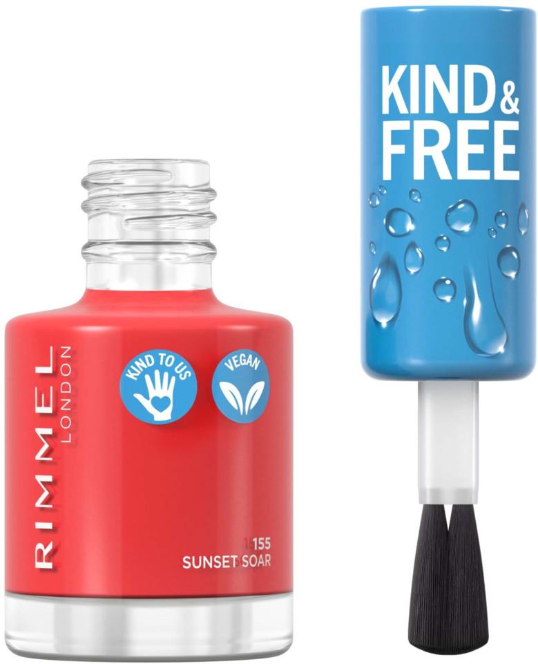 RIMMEL Kind & Free clean nail 155 Coral Orange