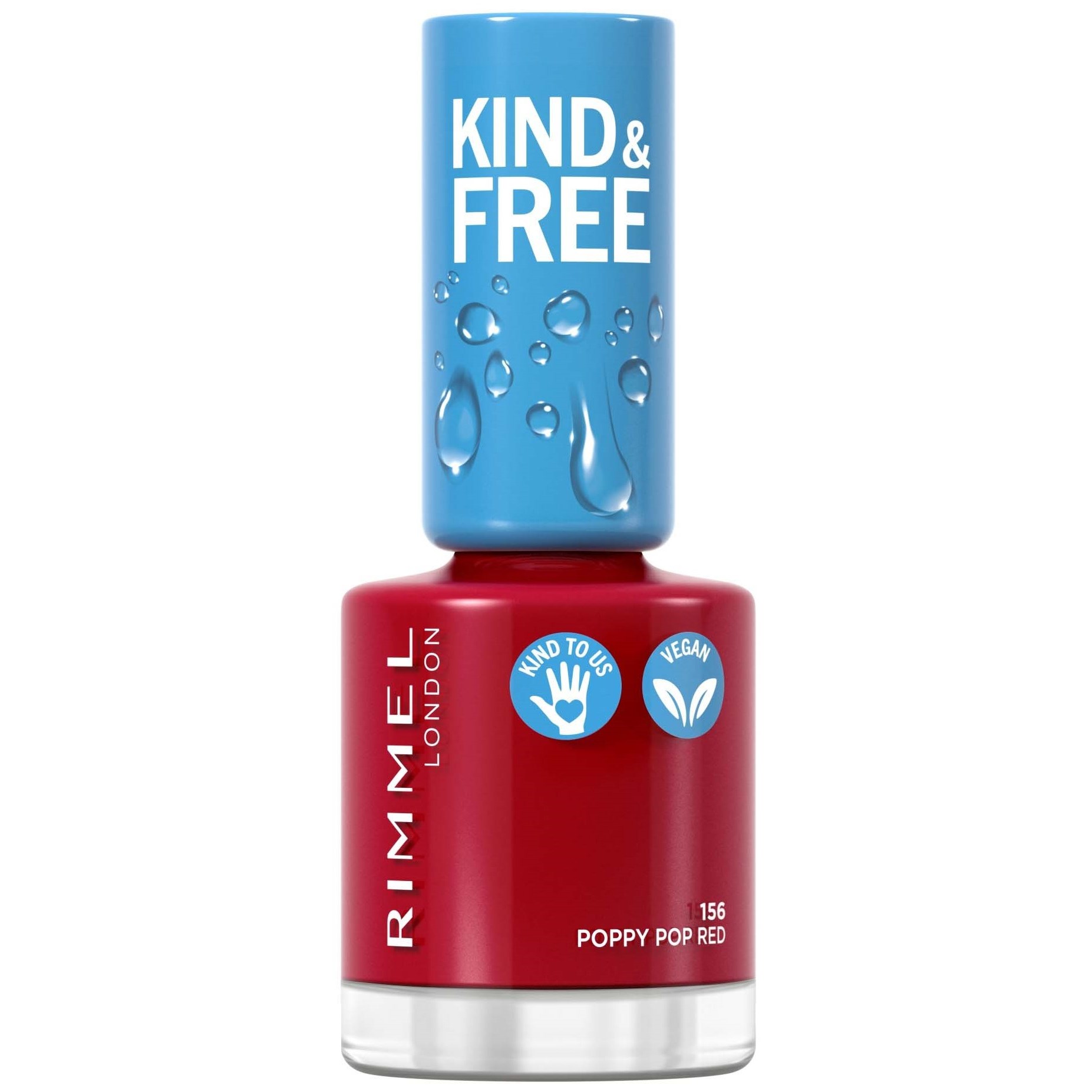 Rimmel Kind & Free clean nail 156 Poppyred