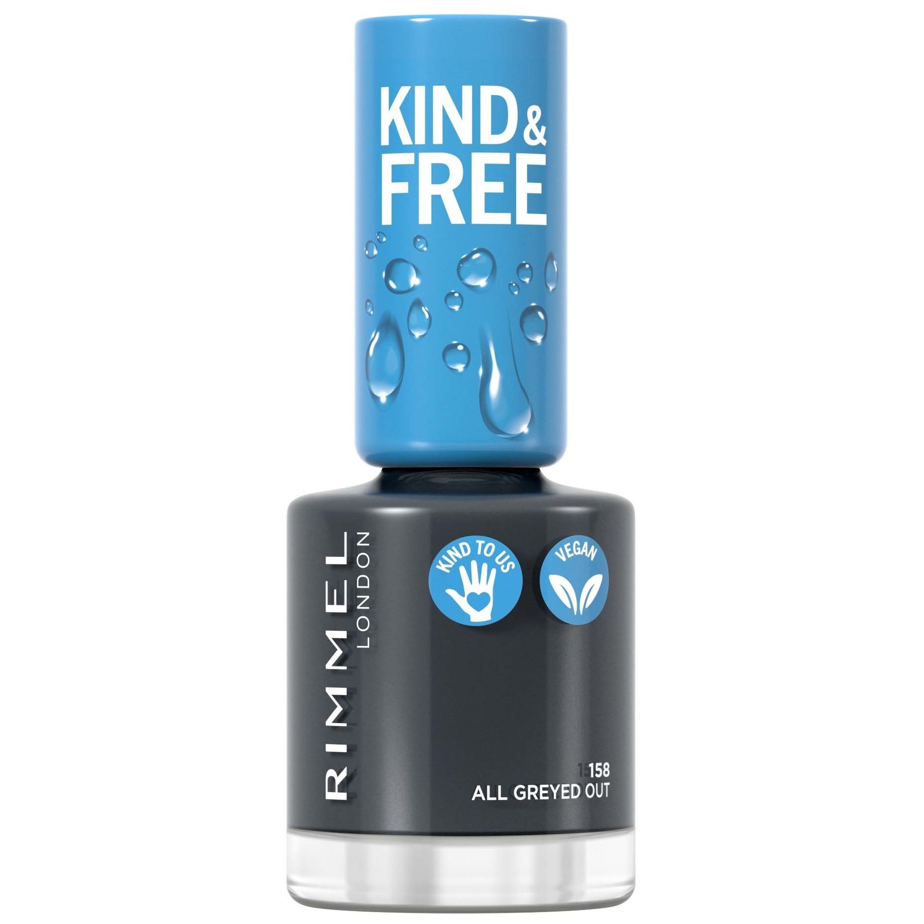 Läs mer om Rimmel Kind & Free clean nail 158 SlateGrey