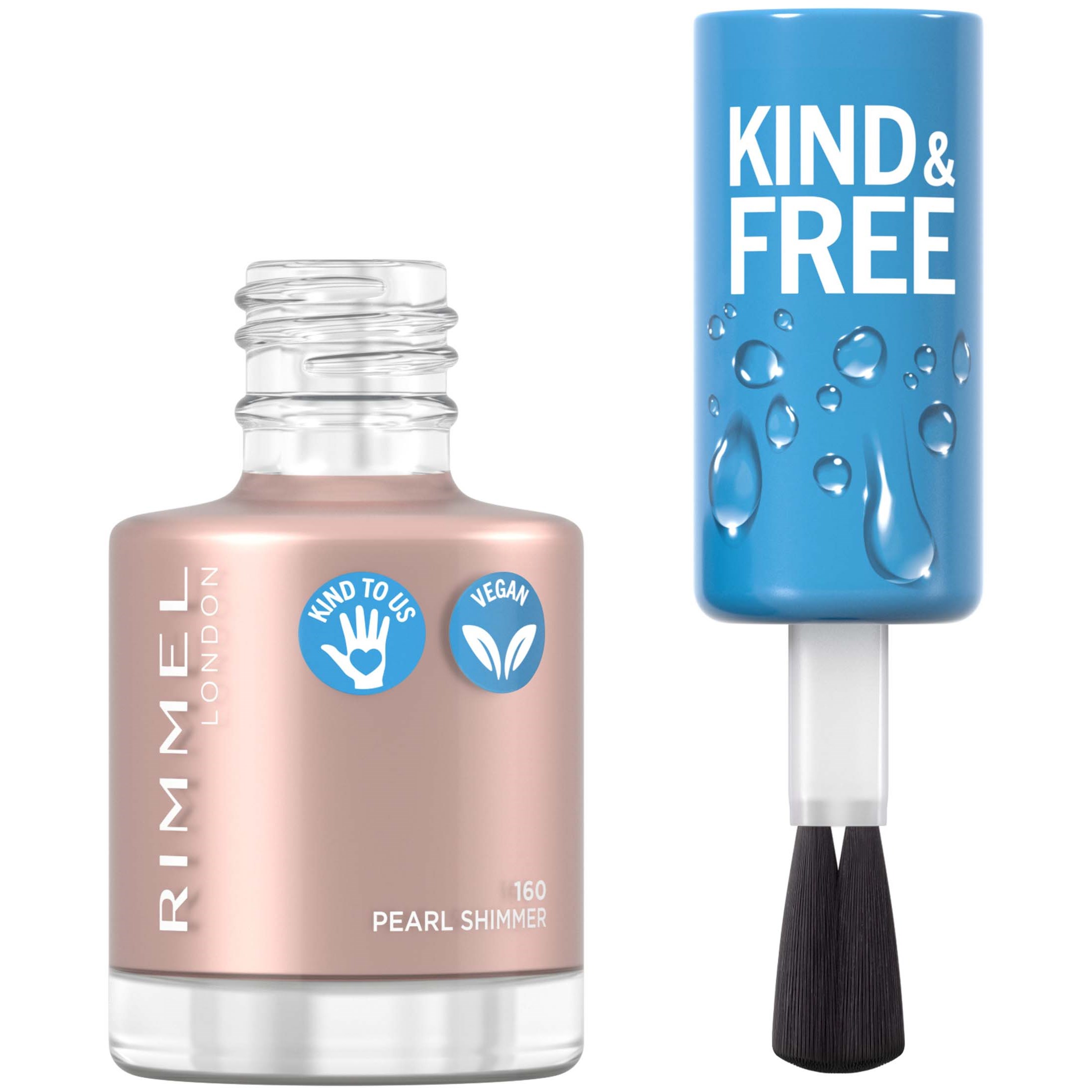 Läs mer om Rimmel Kind & Free Clean Nail 160 Pearl Shimmer