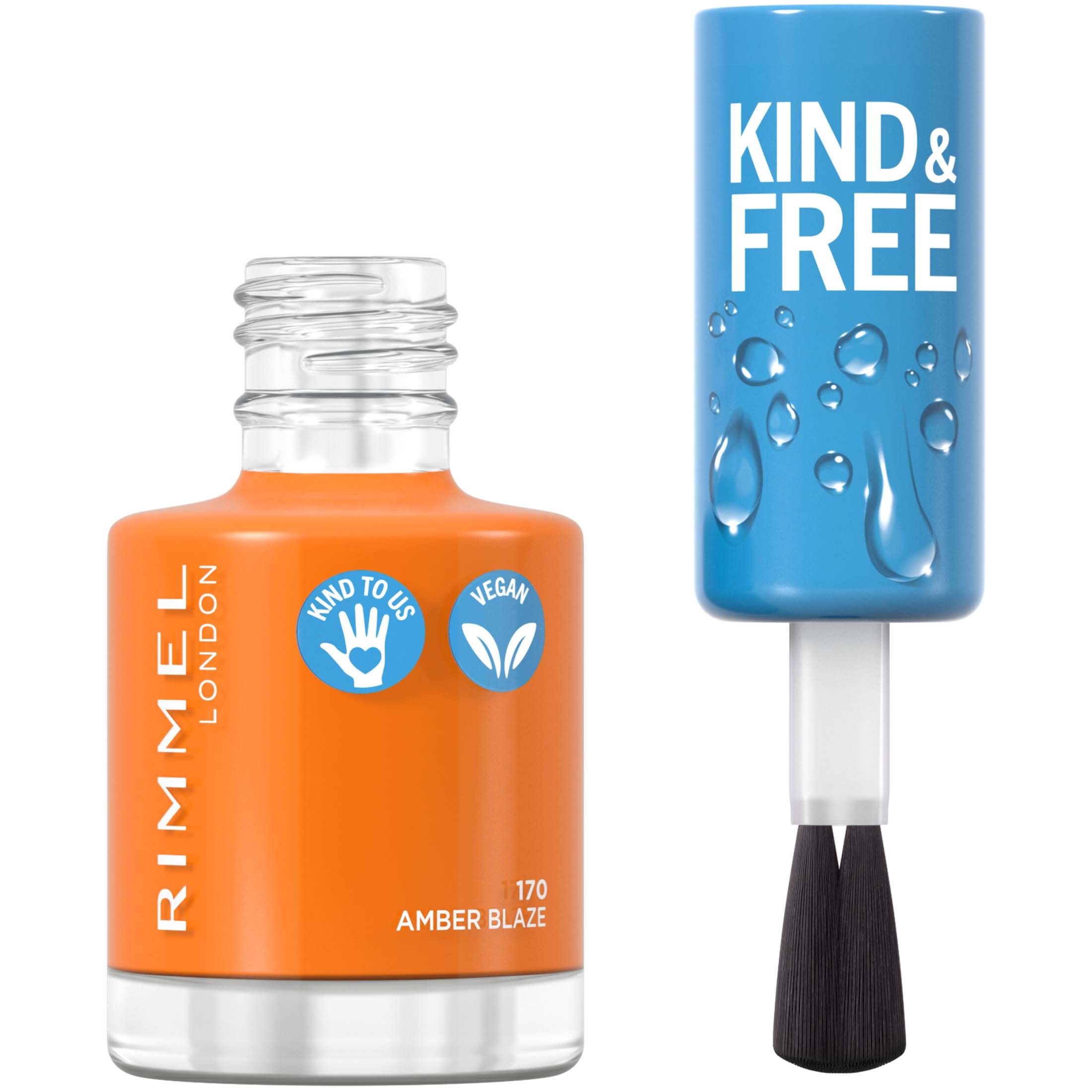 Läs mer om Rimmel Kind & Free Clean Nail 170 Amber Blaze Iv