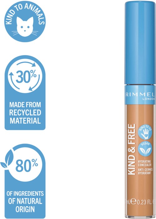 Rimmel Kind & Free Concealer – Hydratisierend, Langlebig, In 30 Medium