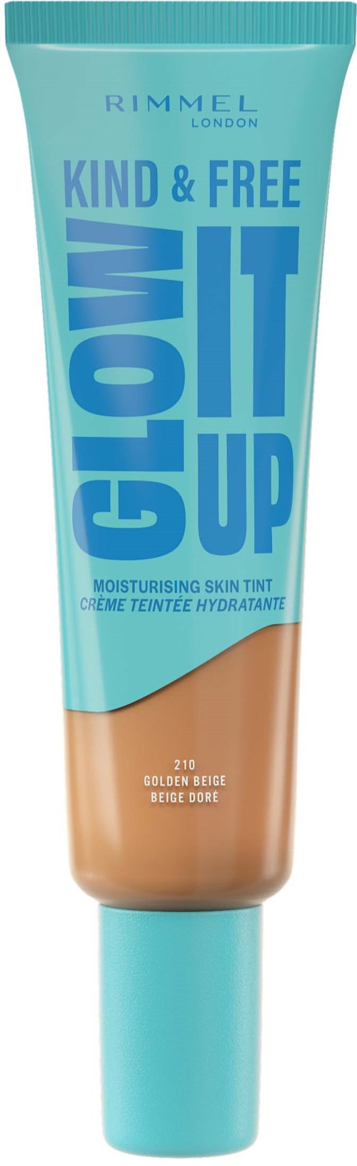 Rimmel Kind & Free Glow It Up Moisturising Skin Tint Golden Beige 210