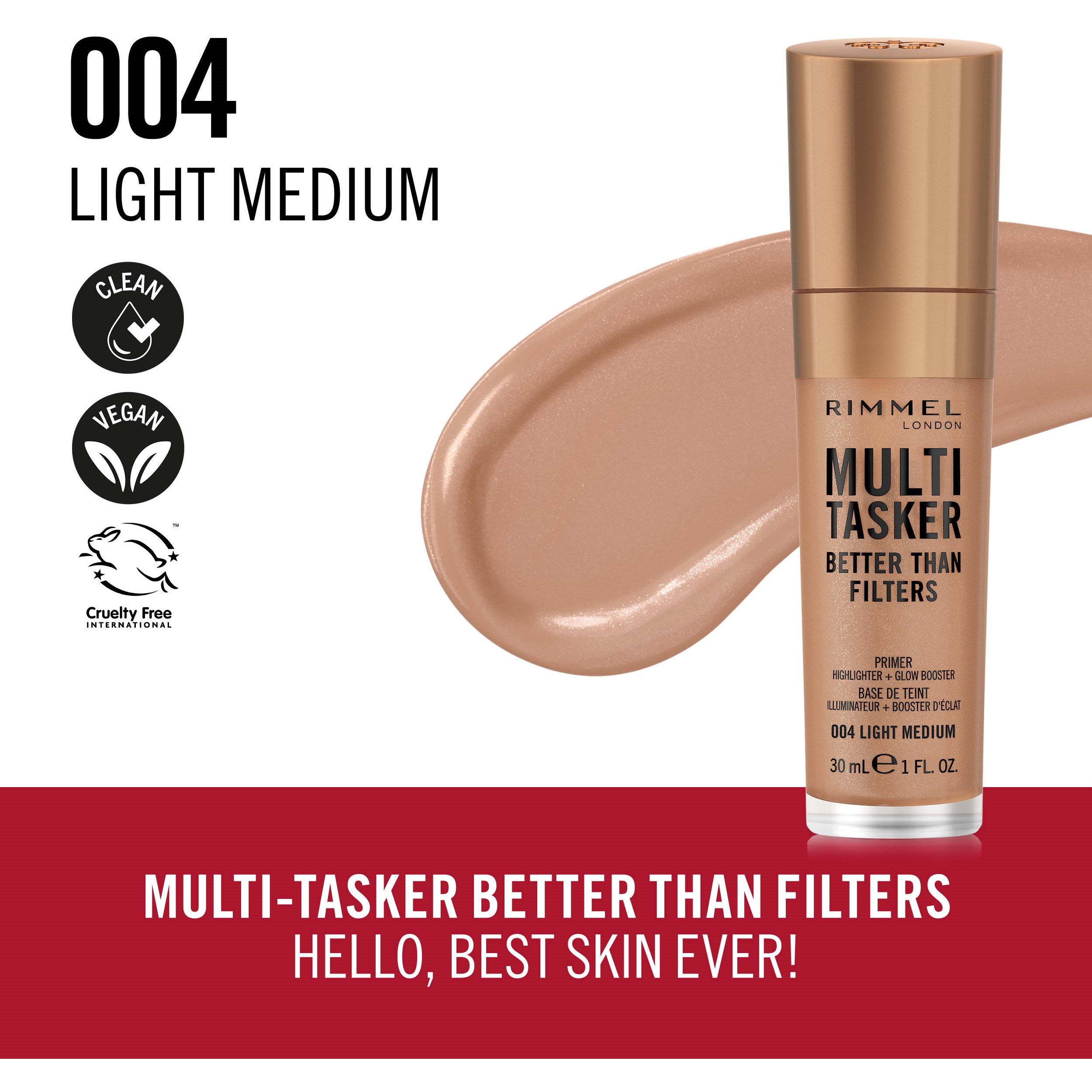 Alternativ bild 1 för Rimmel Kind & Free Multi Tasker 3-in-4 004 Light Medium