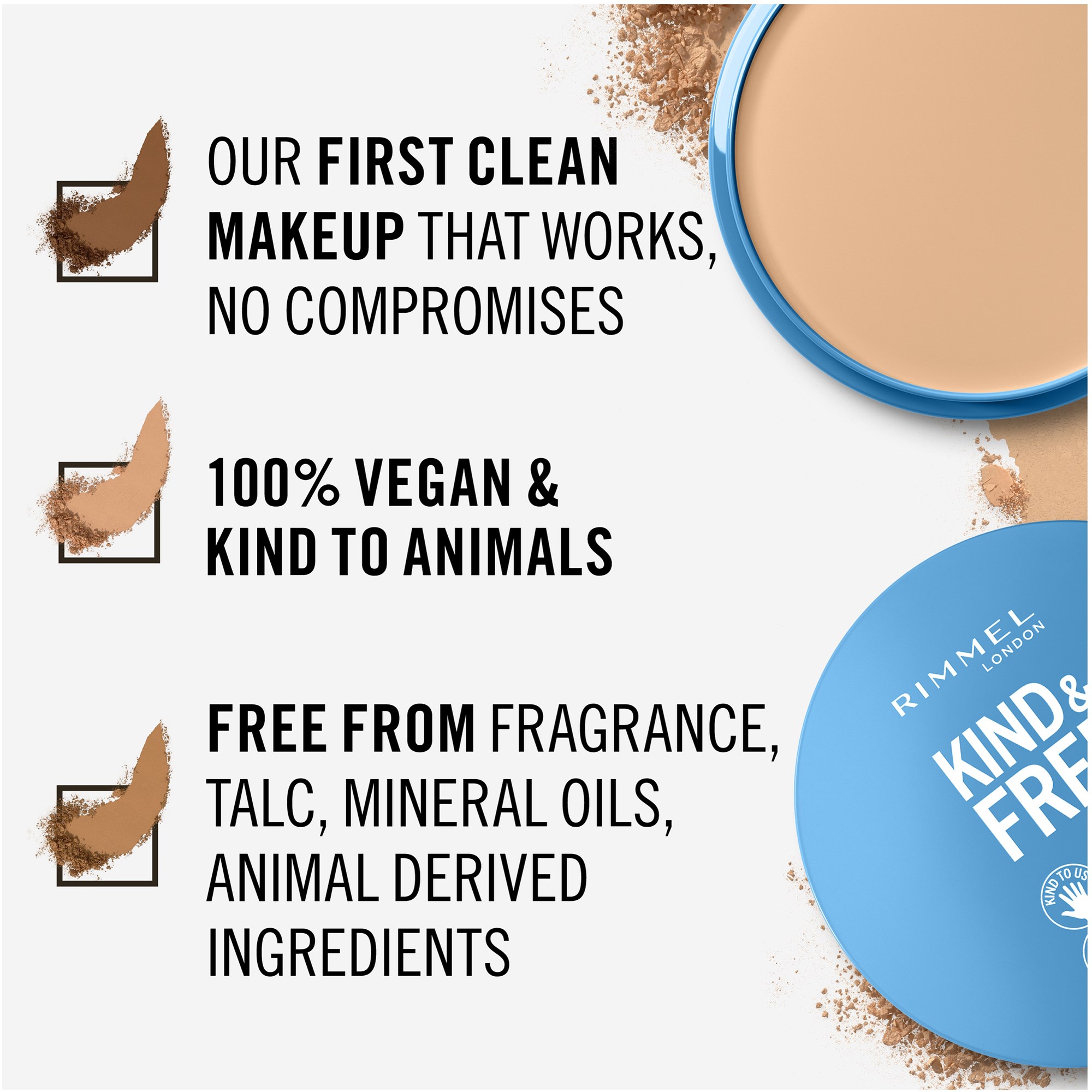 Rimmel Kind & Free Pressed Powder 10 Fair (obrázok 6)