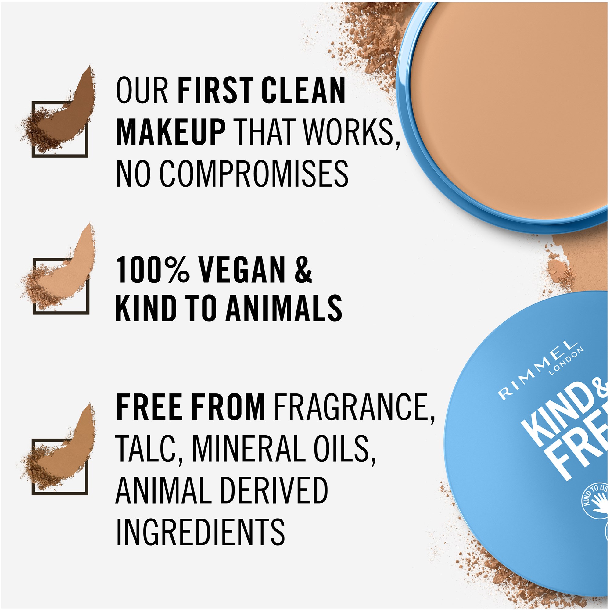 Rimmel Kind & Free Pressed Powder 20 Light (obrázok 6)